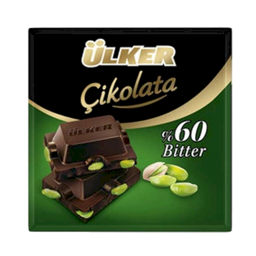 Ulker Golden Bitter ` Pistachio Chocolate 65g