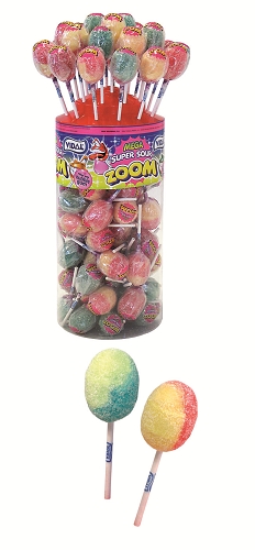 Vidal Mega Super Sour Zoom (per Lollipop)