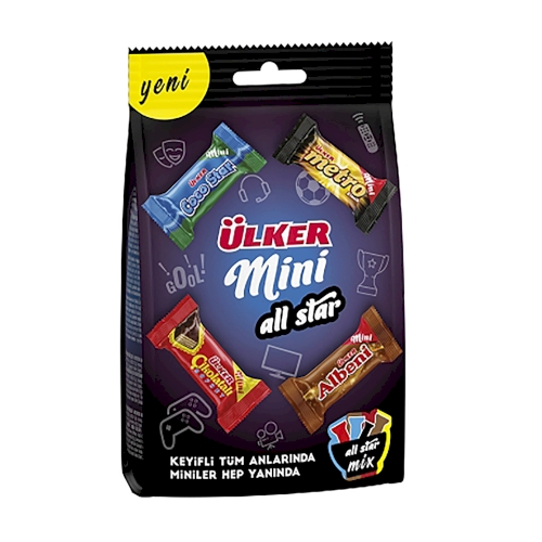 Ulker Mini Allstar Mix Wafers Snacks 91g