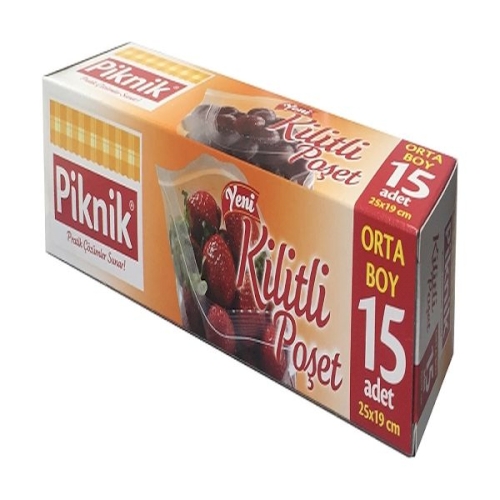 Piknik Zipper Bag Medium 15 pcs