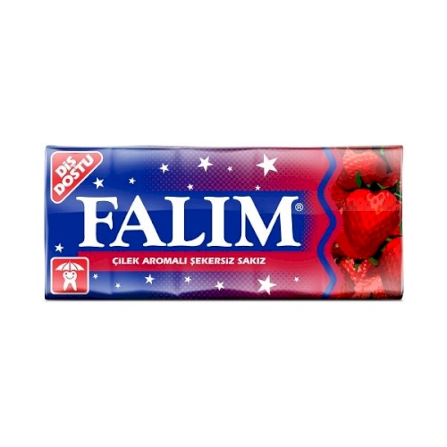 Kent Falim 5 Pack Strawberry Chewing Gum 7g