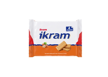 Ulker Ikram Sandwich Biscuits Hazelnut Multipack 4x84g