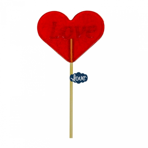 Best Candy Red Heart Lollipop 100g