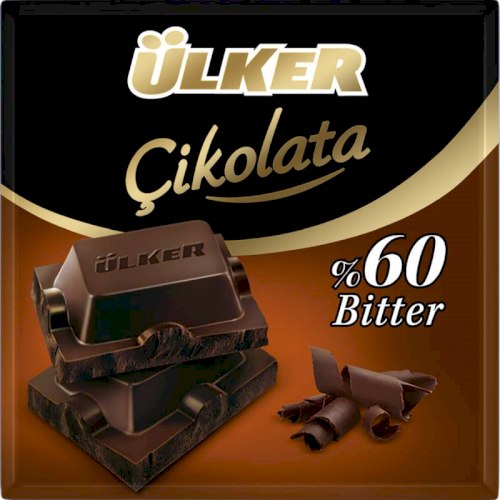 Ulker Golden Bitter 60% Cocoa Chocolate 60 gr (per pack)