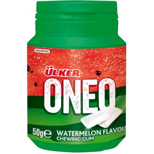 Ulker Oneo Watermelon Chewing Gum Sugar Free 50g