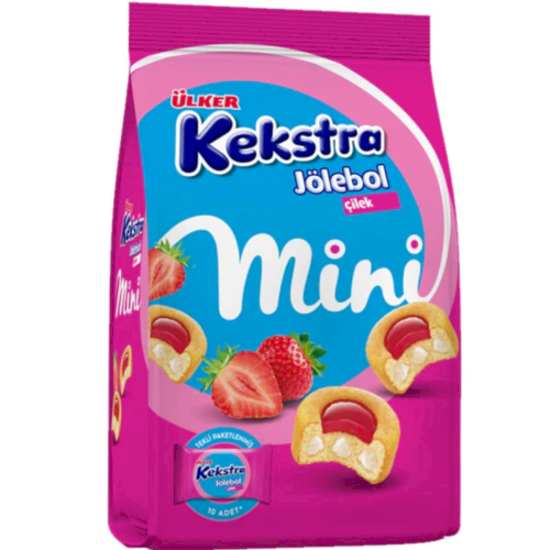 Ulker Kekstra Mini Strawberry Jelly Cakes 150g
